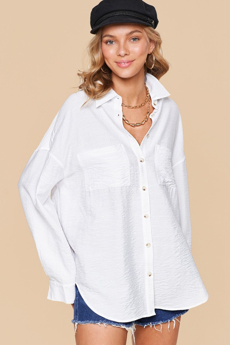 White Button Up Blouse