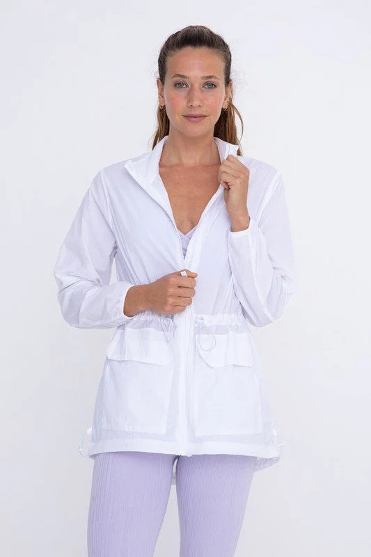 Zip-Up Nylon Running Jacket