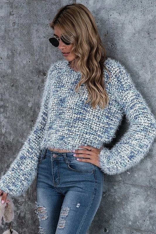 Multi Color Fluffy Sweater