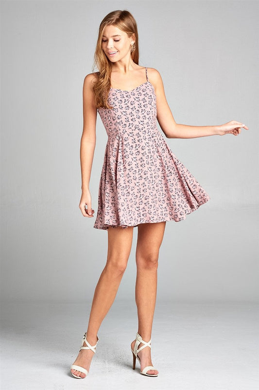 Spaghetti String Mini Dress