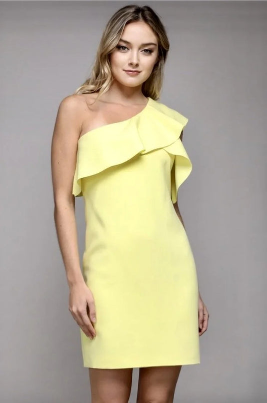 One Shoulder Ruffle Dress