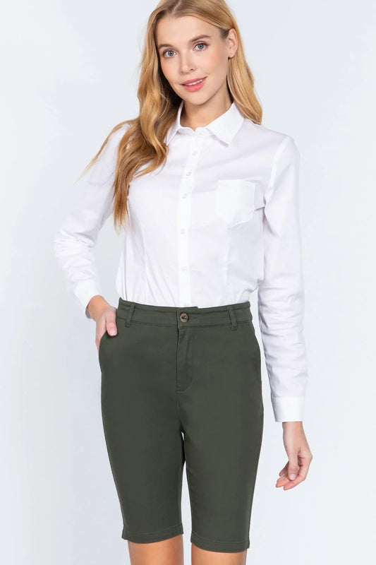 Side Pocket Bermuda Short Pants