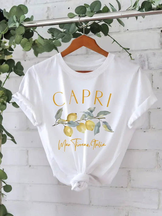 Capri Lemon Graphic Tee